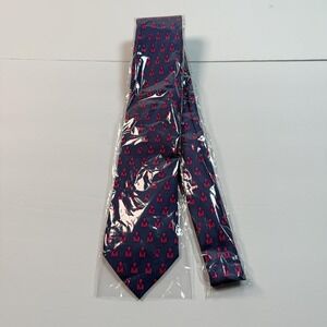 NOLA Couture Tie Mens One Size Navy Men Wear Pink American Cancer Society Ribbon